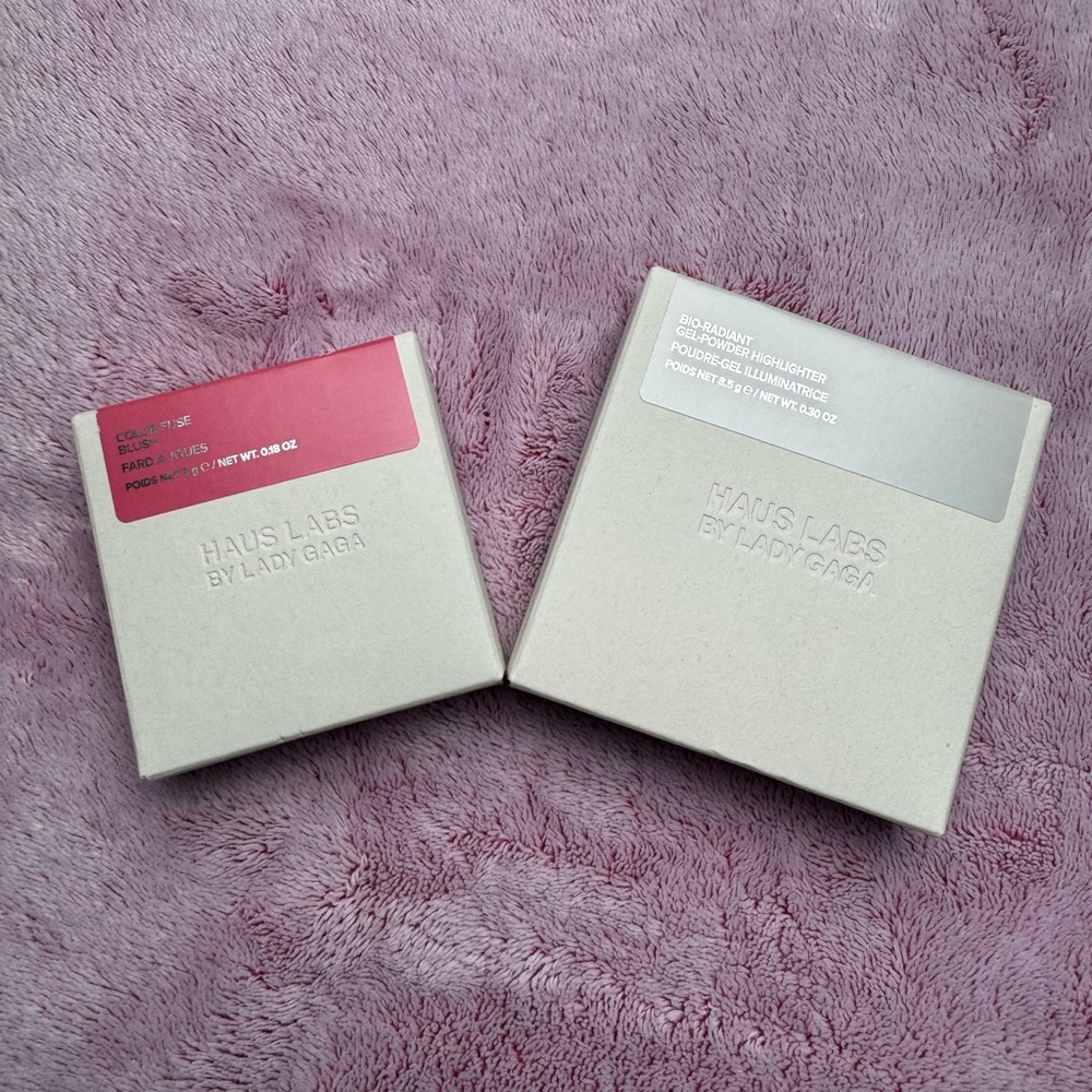 Haus Labs Bio-Radiant Gel-Powder Highlighter & Color Fuse Blush